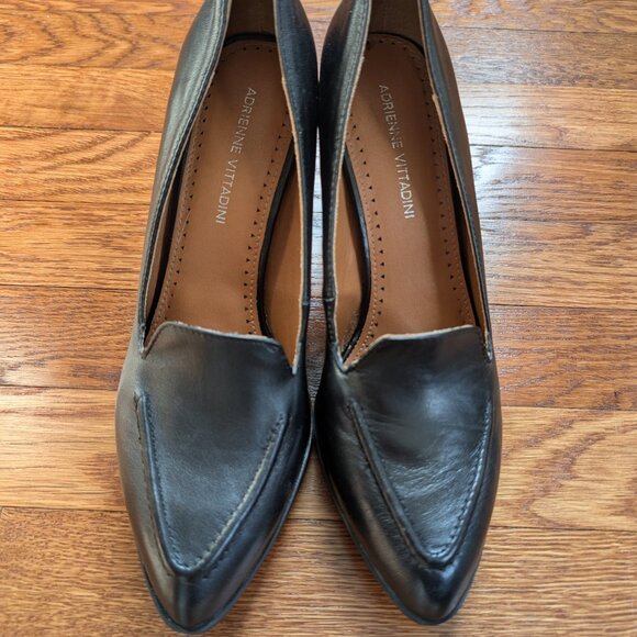 Adrienne Vittadini Nami Loafer Pump Size 8 Black - Picture 3 of 8